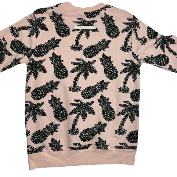 Wezc Mens Unisex Pineapple Palm Tree Print Sweat Shirt Size M Mens Womens Large - Picture 2 of 5